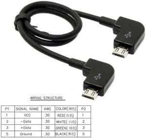 KAIBOXIXI Remote Controller Data Cable Micro USB 2.0 to Micro USB for DJI Mavic Pro Platinum Mavic Pro RC Accessories