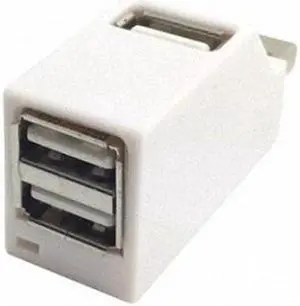 Jimier Cable White Vertical Type USB 2.0 3 Ports Hub Bus power For Mouse & Flash Disk & Laptop Macbook Notebook PC