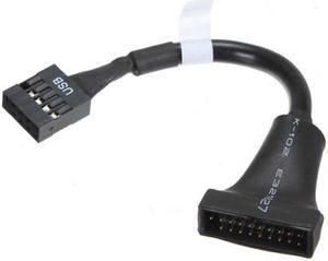 Chenyang U3-076 USB 2.0 9Pin Motherboard Housing Male to USB 3.0 20pin Header Device Female Cable