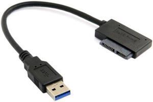 KAIBOXIXI USB 3.0 to 7+6 13pin Slimline Sata Adapter Cable for Laptop Cd DVD Rom Optical Drive