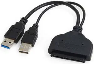 Jimier Cable SATA 22Pin to USB 3.0 to CFast Card adapter 2.5 inch Hard Disk Case SSD HDD CFast Card Reader for PC Laptop