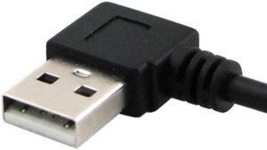 CYSM 90D Left Angled type USB 2.0 A Male to USB Female M/F extension cable 20cm