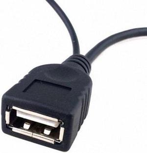 CYSM Black Color Micro USB 2.0 OTG Host Flash Disk Cable with USB power  for Galaxy S3 i9300 S4 i9500 Note2 Note3 & S5