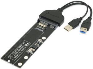 Jimier Cable USB 3.0 to 12+6pin SSD HDD to SATA 22Pin Hard Disk Cartridge Drive for Apple 2010 2011 Macbook Air A1369 A1370 SSD
