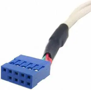 CYSM Low Profile 8cm Height USB 2.0 Female Back panel to Motherboard 9pin cable with PCI bracket 30cm