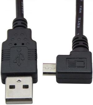 Jimier Cable Left angled 90 degree Micro USB Male - USB Data Charge Cable for i9100 9220 9250