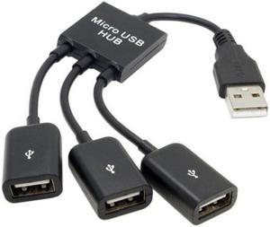 Chenyang U2-354 USB 2.0 to 3 Ports Hub Cable Bus Power 1 to 3 for Laptop Notebook PCMouseDiskPrinter