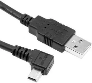 CYSM Mini USB B Type 5pin Male Left Angled 90 Degree to USB 2.0 Male Data Cable 6ft 1.8m