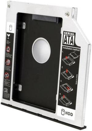 Jimier Cable SATA 22pin HDD HD Hard Disk Drive Caddy Case for 9.5mm Universal Laptop CD / DVD-ROM Optical Bay
