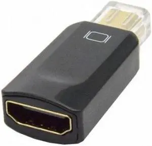 CYSM Thundebolt  Mini DisplayPort DP Male to HDMI Female Audio video Adapter for Macbook Black Color