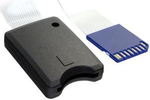 Xiwai Cable Standard SD SDHC Memory Card Kit Male to SD Female Extension Soft Flat FPC Cable Extender 25cm