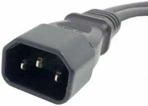 Jimier Cable Single C14 to Dual C13 5-13R Short Power Y Type Splitter Adapter Cable Cord