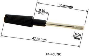 CYSM 30pcs Thumb Screws #4-40 UNC 47mm Length Stainless Steel Overmold for Computer Cable