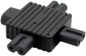 CYSM IEC 320 Figure 8 C8 Male to 3X Female C7 Splitter Power Adapter for Power Supply 1 in 3 out