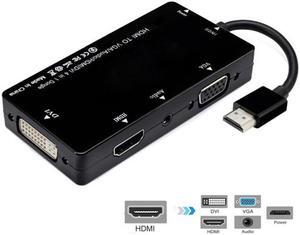 Shenzhong HDMI to VGA/Audio/HDMI/DVI 4in1 Dongle Adapter Multiport Splitter Converter For PS3 HDTV PC Monitor Projector