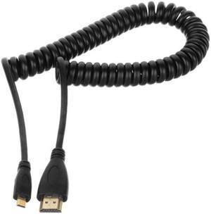 Chenyang HD-110-BK Micro HDMI Male to HDMI Male stretch spring CABLE for TF201 XOOM A500 Tablet