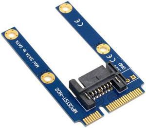 Shenzhong 50mm Mini PCI-E mSATA SSD to Flat SATA  7pin Hard Disk Drive PCBA Extension Adapter