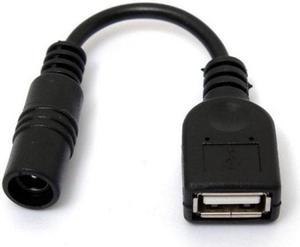 Chenyang PW-045 5V USB Female to DC Power Jack 5.5 2.1mm Charge Adpter Cable for Cell PhoneTablet