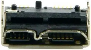 Jimier Cable 10pcs Micro USB 3.0 10pin Female Socket Receptacle Board Mount SMT Type 5.2mm Height for Samsung Toshiba USB Hard Disk