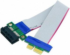 Jimier Cable PCI-E Express 1X Slot Riser Card Extender Extension Ribbon Flex Relocate Cable 20cm