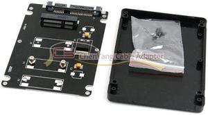 CYSM Mini PCI-E mSATA SSD to 2.5" SATA Hard Disk Enclosure Case Converter Adapter for MSATA SSD