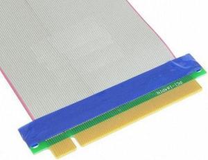 Jimier Cable PCI-E Express 16X to 16x Male to Female Riser Extender Card Ribbon Cable 20cm