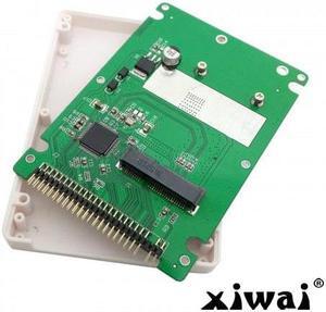 Xiwai mSATA mini PCI-E SATA SSD to 2.5 inch IDE 44pin Notebook Laptop hard disk case Enclosure White