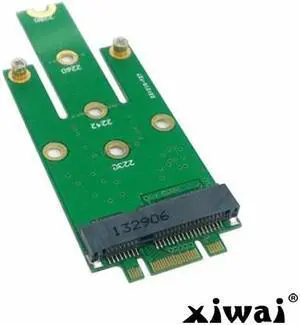 Xiwai M.2 NGFF PCI-E 2 LANE Golden Finger Pin to 50mm Mini-PCIE mSATA 18+8 SSD Hard Disk PCBA