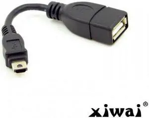 Xiwai VMC-UAM1 USB 2.0 OTG Cable Mini A Type Male to USB Female Host for Sony Handycam & PDA & Phone