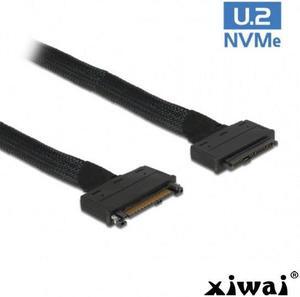 Xiwai SFF-8639 U.2 U2 NVME PCIe SSD Cable Male to Female Extension 50cm 68pin