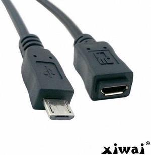 Xiwai 5ft Full Pin Connected Micro USB 2.0 type 5Pin Male to Female Cable for Tablet & Phone & MHL & OTG Extension