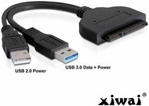 Xiwai USB 3.0 to SATA 22Pin 2.5" Hard disk driver Adapter With extral USB Power cable