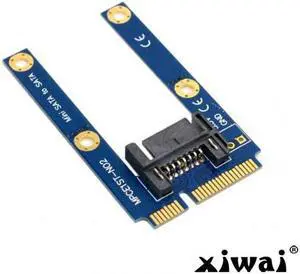 Xiwai 50mm Mini PCI-E mSATA SSD to Flat SATA 7pin Hard Disk Drive PCBA Extension Adapter
