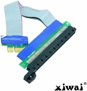 Xiwai PCI-E Express 1x to 16x Extension Flex Cable Extender Converter Riser Card Adapter 20cm