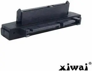 Xiwai 90 Degree Right Angled SATA 22Pin 7+15 Male to SATA 22P Female Extension Convertor Adapter