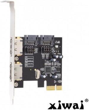 Xiwai PCI-E To 4 Ports SATA 3.0 ESATA PCIE SATA3 6Gbps Expansion Card PCI-E Adapter