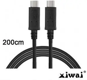 Xiwai USB 3.1 Type-C Male to USB-C Male Data Cable for Tablet & Phone & Laptop 2m 10Gbps Reversible Xiwai USB 3.1 Type-C Male to USB-C Male Data Cable for Tablet & Phone & Laptop 2m 10Gbps Reversible