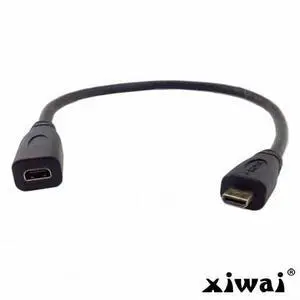 Xiwai HDMI 1.4 D type Micro HDMI Male to Micro HDMI Female M/F Extension Cable 30cm