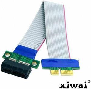 Xiwai PCI-E Express 1X Slot Riser Card Extender Extension Ribbon Flex Relocate Cable 20cm