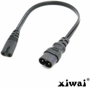 Xiwai IEC 60320 C8 Plug to C7 Receptacle Male to Female Extension Power Supply Main Adapter Cable 30cm