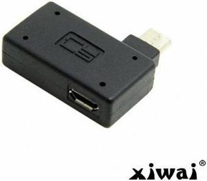Xiwai 90 Degree Right Angled Micro USB 2.0 OTG Host Adapter with USB Power for Galaxy S3 S4 S5 Note2 Note3 Cell Phone & Tablet