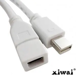 Xiwai 6ft Mini DisplayPort Male to Mini DP DisplayPort Female Extension Cable 1.8m