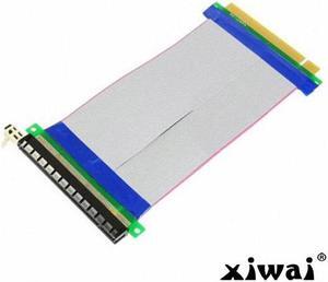 Xiwai PCI-E Express 16X to 16x Male to Female Riser Extender Card Ribbon Cable 20cm