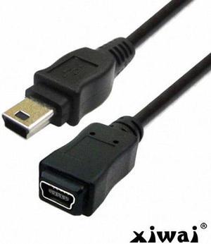 Xiwai USB 2.0 Hi speed Mini USB 5Pin Male to Female Extension Adapter Cable 50cm