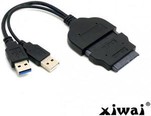 Xiwai 1set USB 3.0 to SATA 22Pin & SATA to 16Pin Micro SATA Adapter for 1.8" 2.5" Hard Disk Driver With Extral USB Power Cable