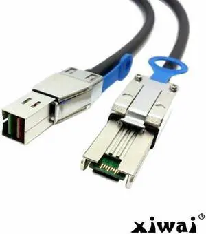 Xiwai Mini SAS 4x SFF-8088 External to MINI SAS High Density HD SFF-8644 data server Raid Cable 50cm