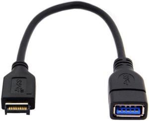 Chenyang UC-131 USB 3.1 Front Panel Header to USB 3.0 Type-A Female Extension Cable 20cm