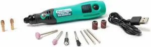 Proâ€™skit PT-5205U 3.7V Various Speed Mini Electric Drill Rechargeable Screwdriver USB Grinder Set Electric Drill Engraver for Grinding