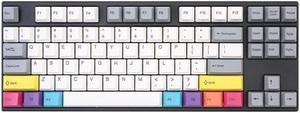 Varmilo VA87M Vintage Days+CMYK TKL Wired Gaming Mechanical Keyboard Cherry MX Switch 87 Keys White LED Backlit Dye Sub PBT Keycaps NKRO Detachable USB Wired