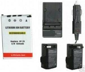 Battery + Charger for Casio EX-S20, Casio EXS20, Casio EX-Z4, Casio EXZ4, Casio EX-Z6